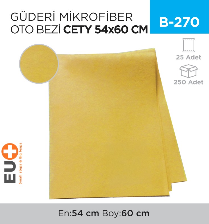 GÜDERİ MİKROFİBER OTO BEZİ CETY 54*60CM (RND3444)