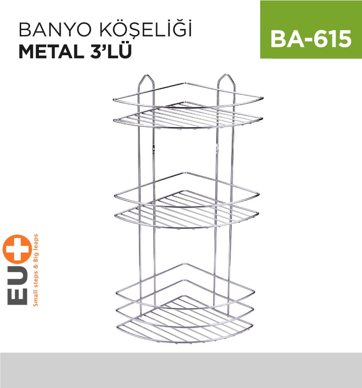 BANYO KÖŞELİĞİ METAL 3LÜ