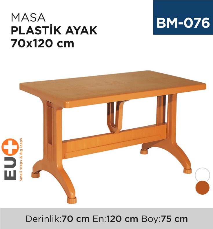 MASA PLASTİK AYAK 70 CM*120 CM BS