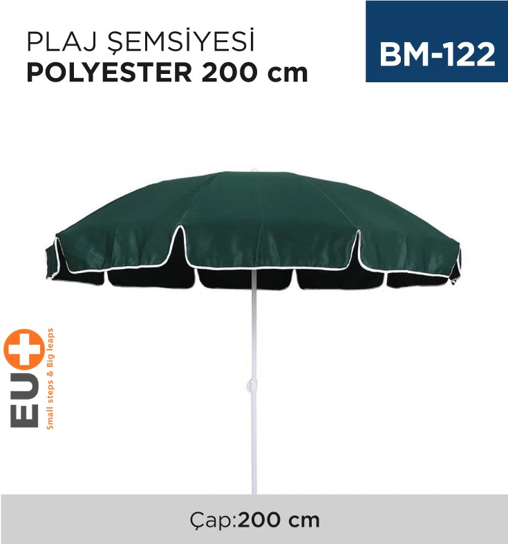 PLAJ ŞEMSİYESİ POLYESTER ÇAP:200 CM