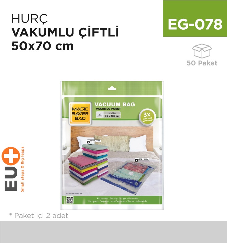 HURÇ VAKUMLU 2Lİ 50 CM*70 CM (L)