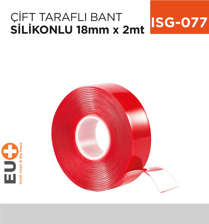 ÇİFT TARAFLI BANT SİLİKONLU 18 MM*2 MT