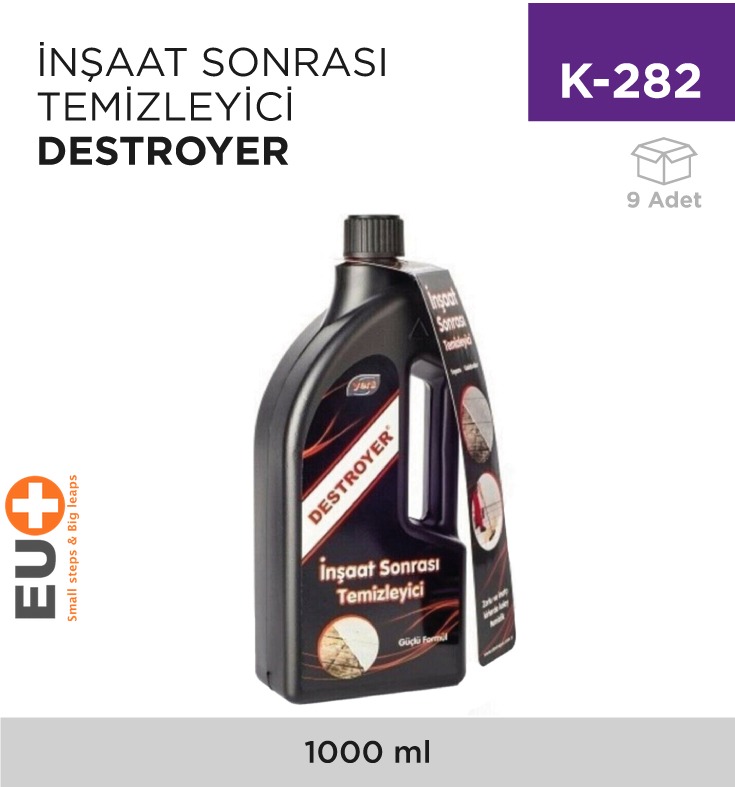 İNŞAAT SONRASI TEMİZLEYİCİ DESTROYER 1000 ML