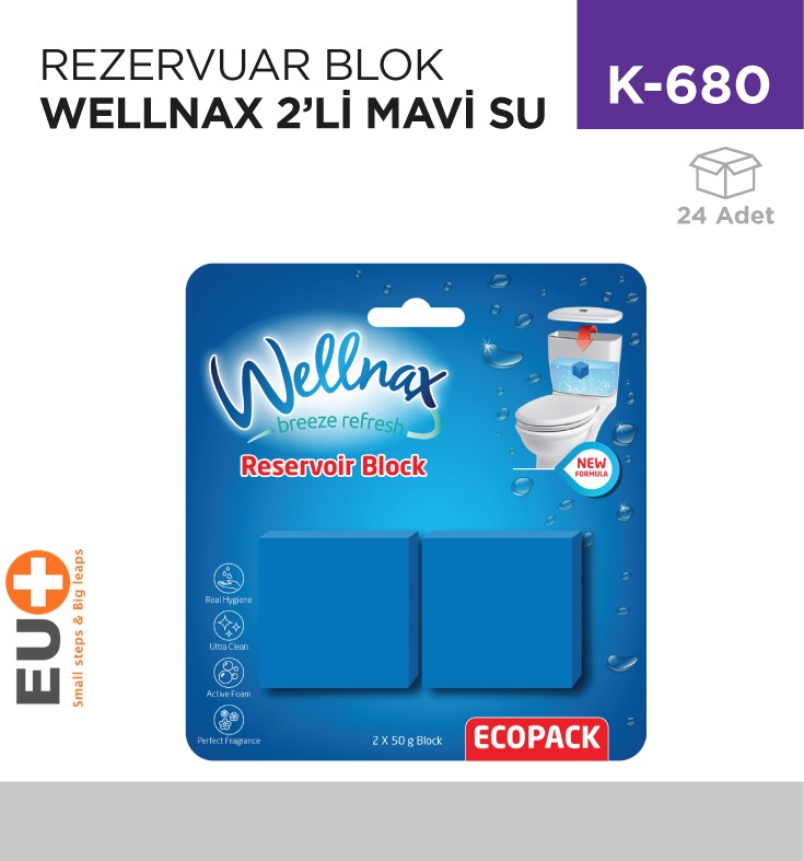 REZERVUAR BLOK WELLNAX 2Lİ MAVİ SU (BLK-931)