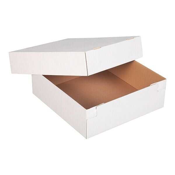 Cheesecake Beyaz Kapaklı Karton Kutu 25x25x10
