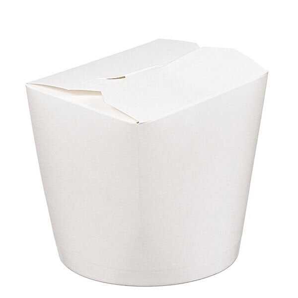 Trendpack 26 oz Beyaz Karton Noodle Kutusu Yeni Kilit