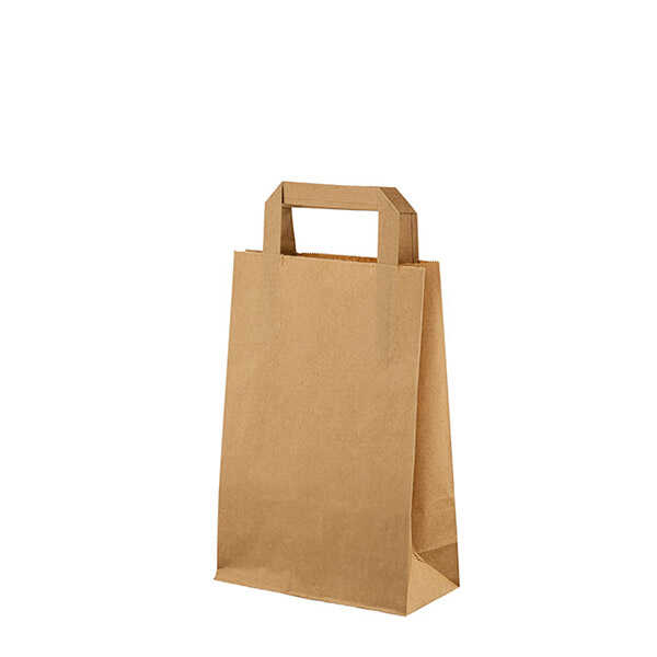 Naturel Kraft Çanta Düz Saplı Mini Boy 18x8x26 cm