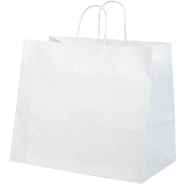 Ekonomik Beyaz Kraft Çanta Jumbo Boy 36x24x33 cm