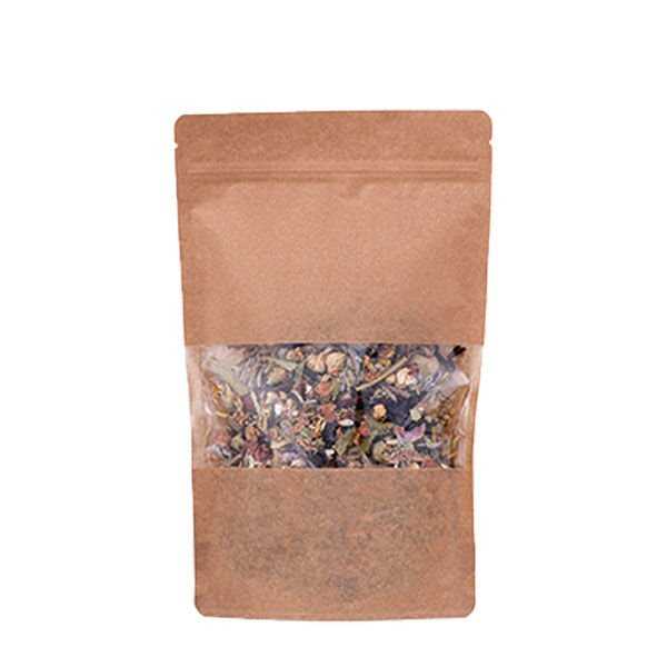 Kraft Pencereli Kilitli Doypack 18x29x9 cm - 750 gr