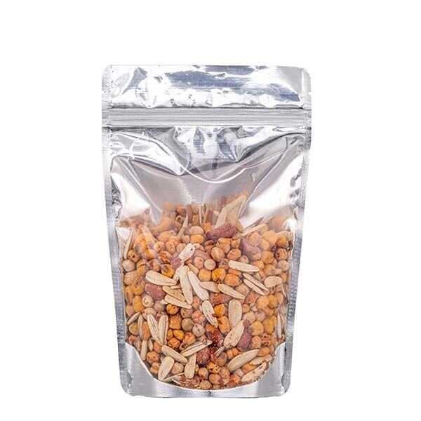 Şeffaf Metalize Kilitli Doypack 15x24x8 cm - 400 gr