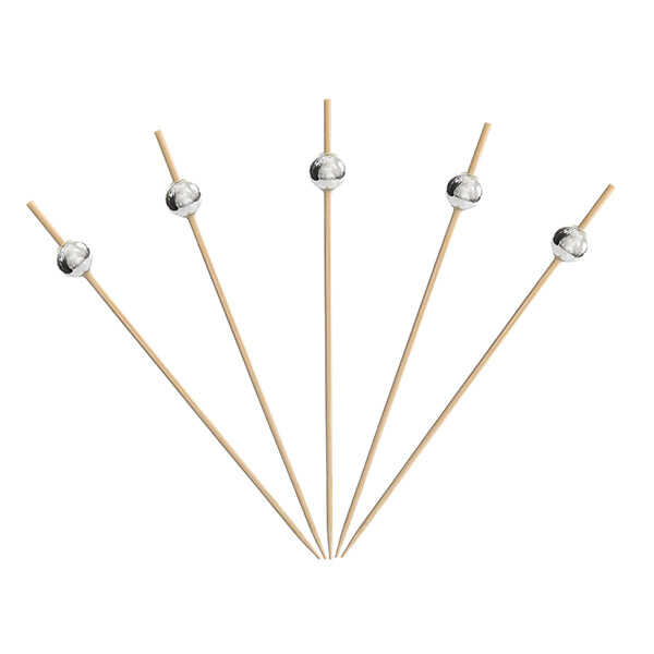 Bambu Gümüş İnci Top Kürdan 12cm
