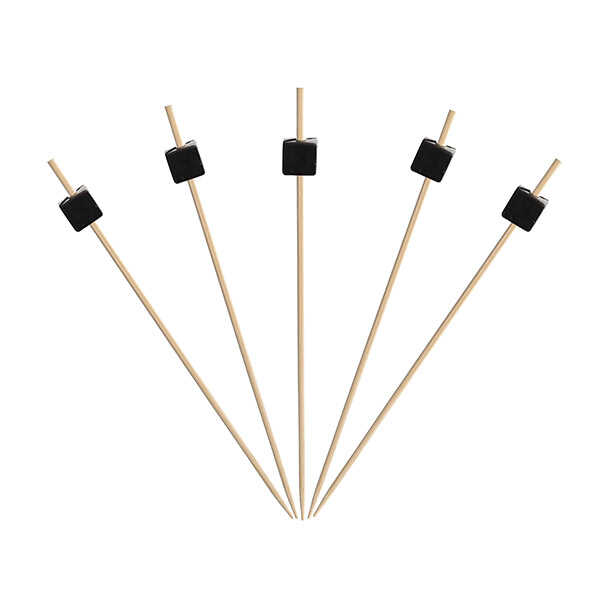 Dekoratif Küp Bambu Kürdan Siyah 9 cm