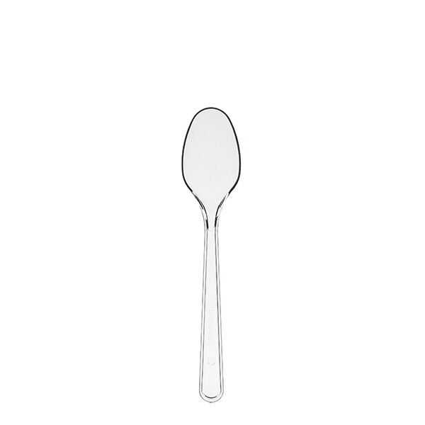 Ekonomik Plastik Şeffaf Tatlı Kaşığı 100'lü 2,4gr