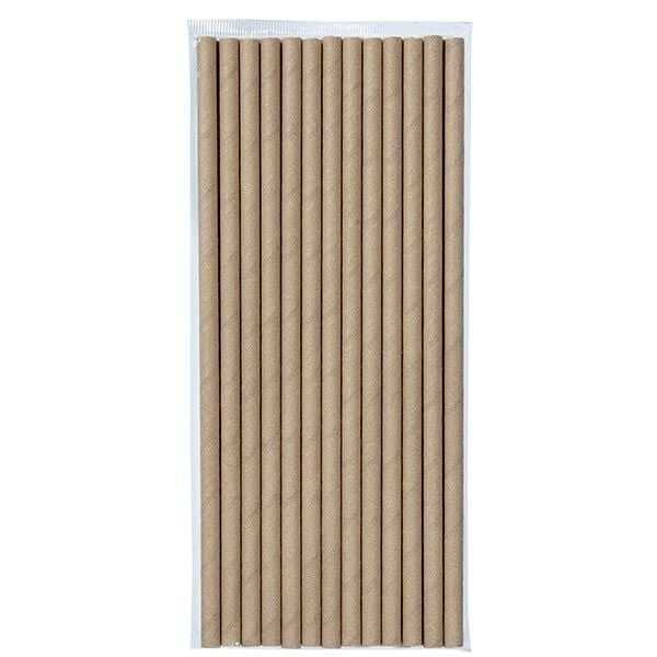 Kraft Kağıt Pipet 6mm x 19,7cm