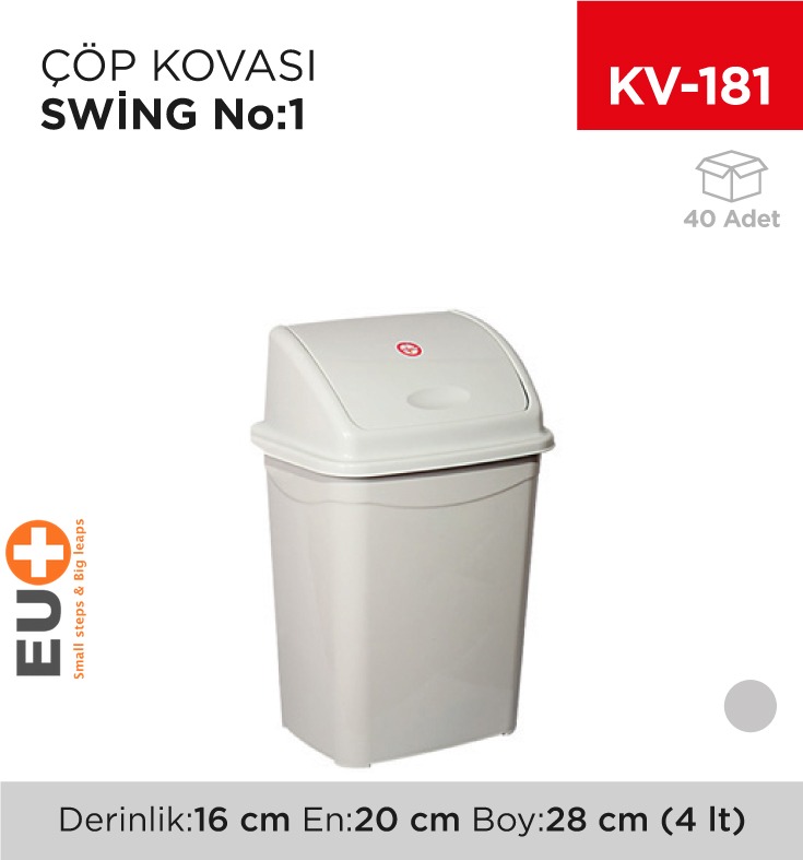 SWİNG ÇÖP KOVASI NO:1 (4 LT) (UP 114)