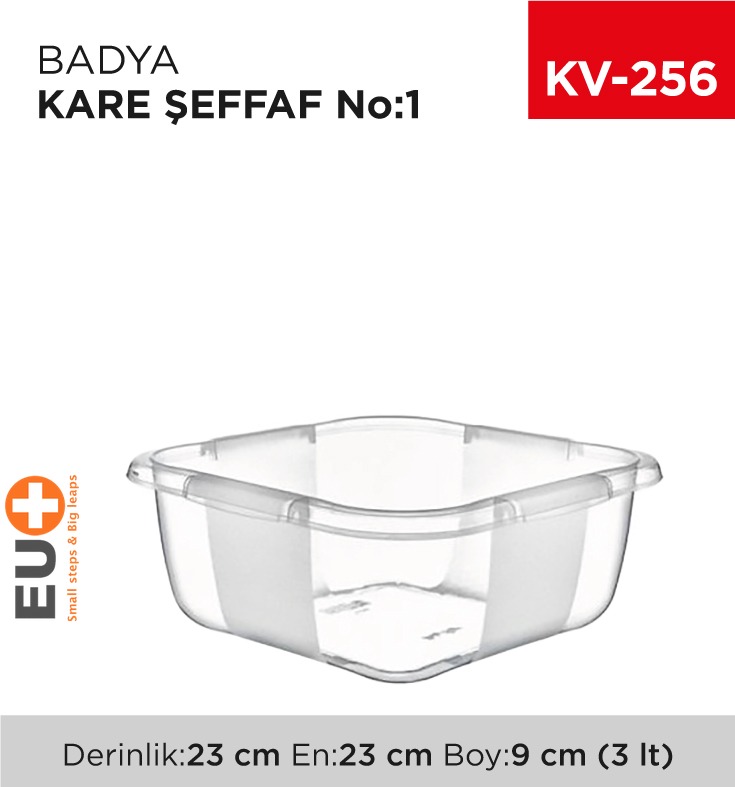 BADYA KARE ŞEFFAF NO:1 (3 LT)  (E-164)