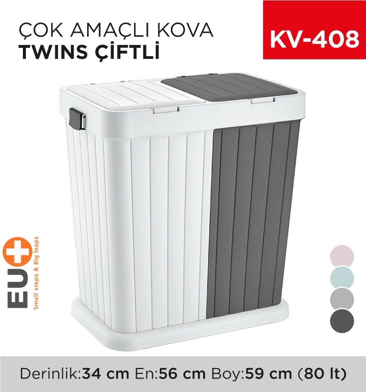 ÇOK AMAÇLI KOVA TWINS ÇİFTLİ 80 LT (6146)