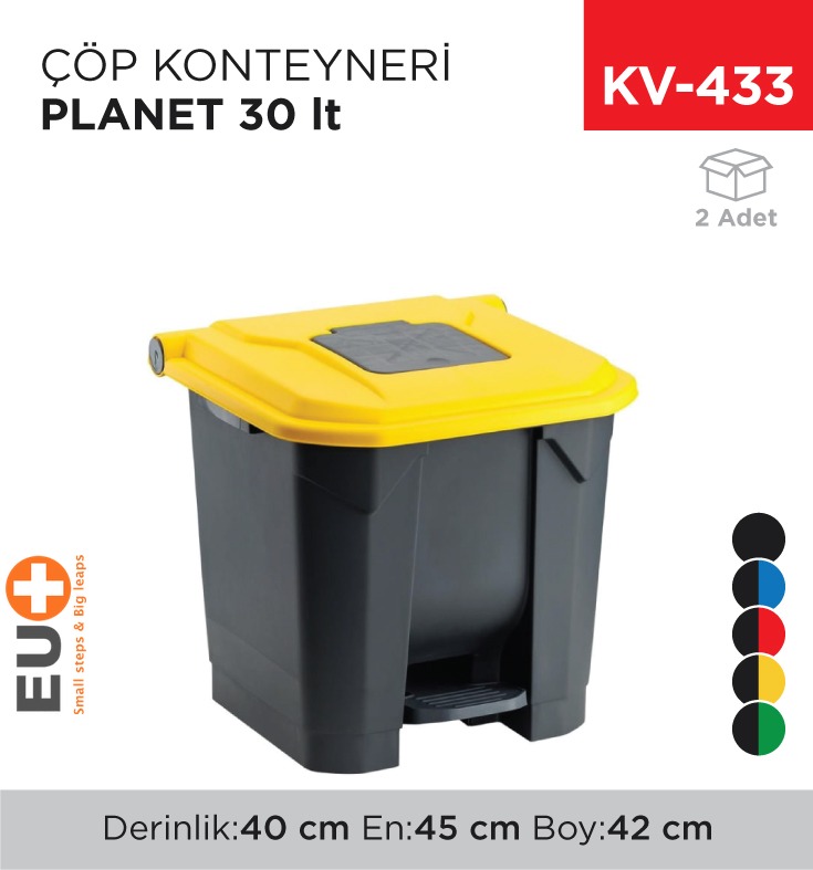 ÇÖP KONTEYNERİ PLANET 30 LT (UP 225)