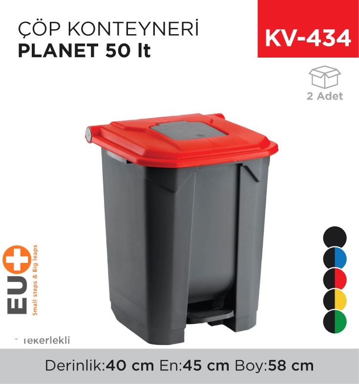 ÇÖP KONTEYNERİ PLANET 50 LT (UP 226)