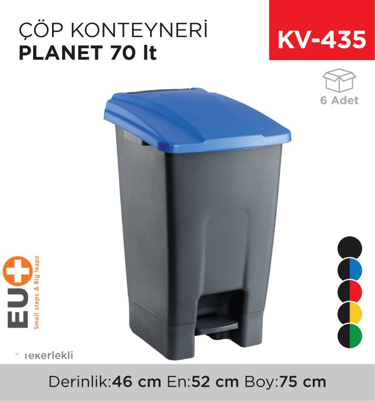 ÇÖP KONTEYNERİ PLANET 70 LT (UP228)