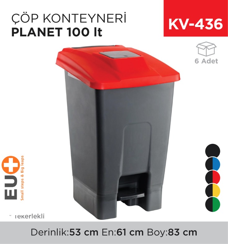 ÇÖP KONTEYNERİ PLANET 100 LT (UP229)