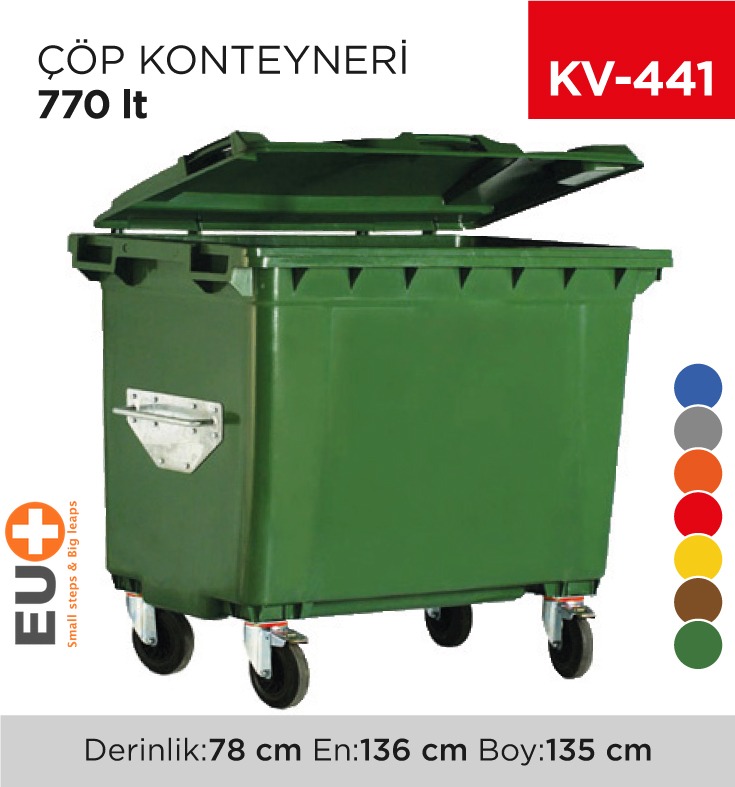 ÇÖP KONTEYNERİ 770 LT