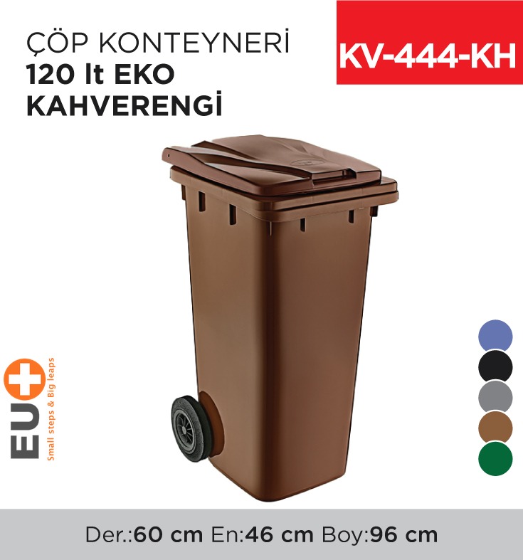 ÇÖP KONTEYNERİ 120 LT EKO KAHVERENGİ (6506)