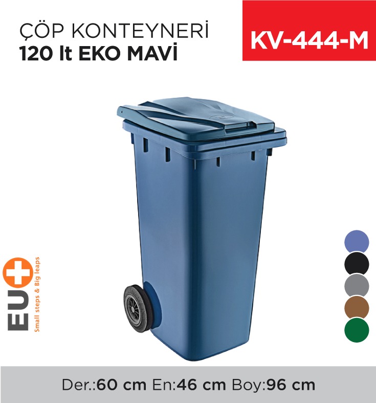 ÇÖP KONTEYNERİ 120 LT EKO MAVİ (6506)