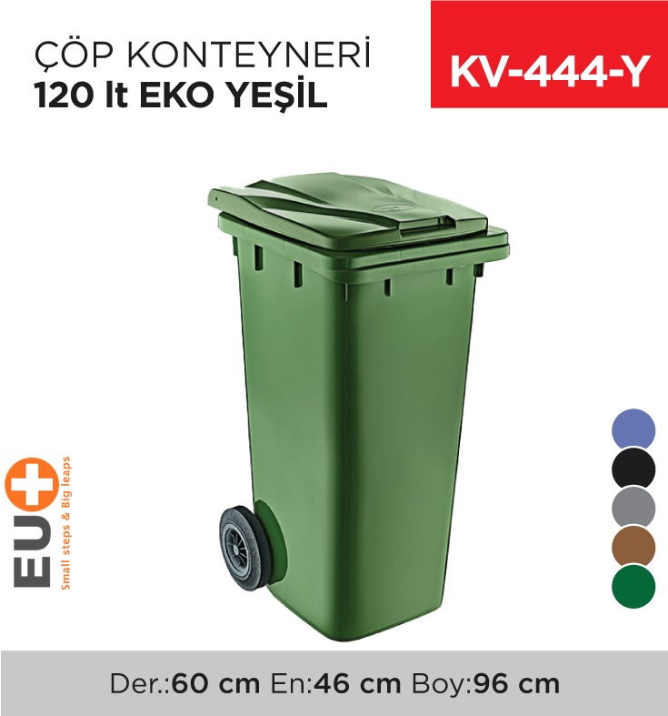 ÇÖP KONTEYNERİ 120 LT EKO YEŞİL (6506)
