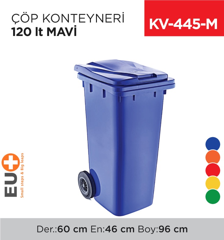 ÇÖP KONTEYNERİ 120 LT MAVİ (6505)