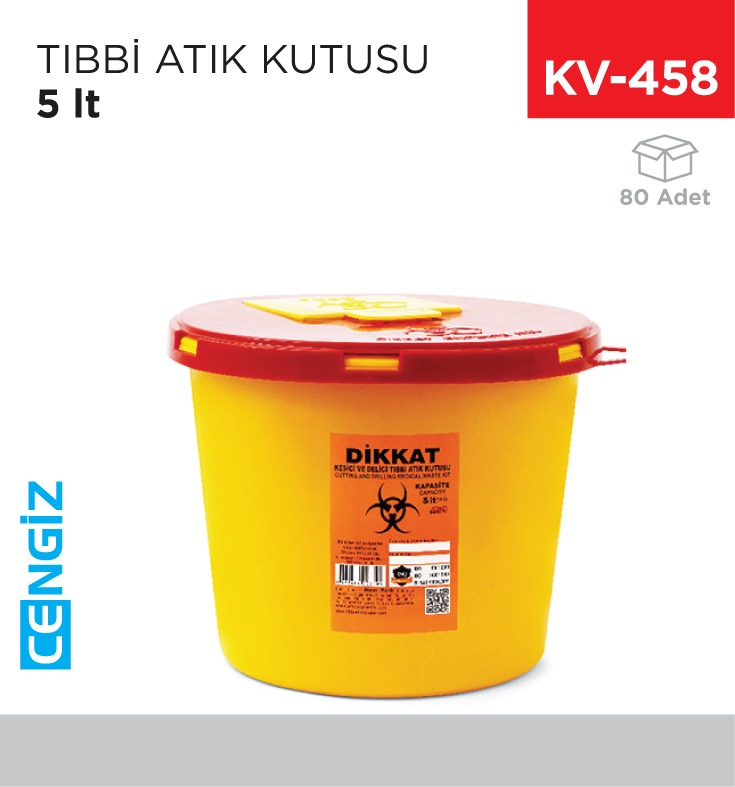 TIBBİ ATIK KUTUSU 5 LT