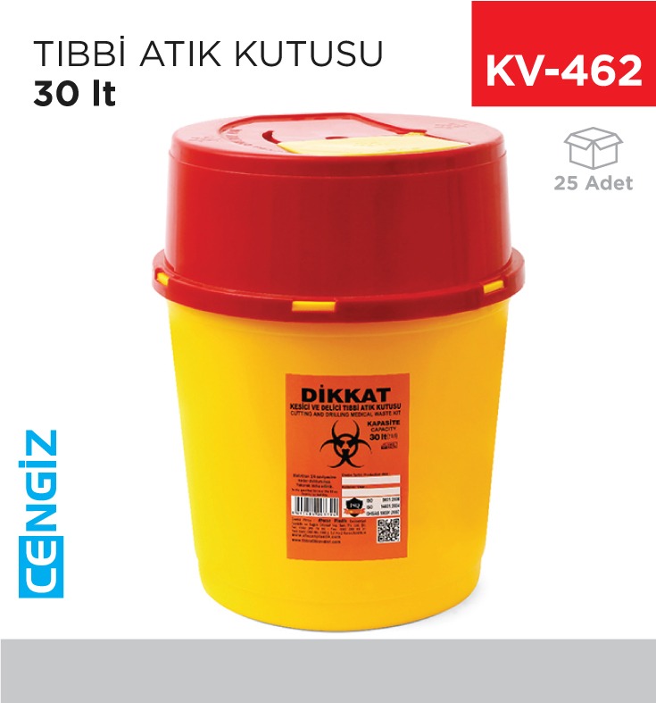 TIBBİ ATIK KUTUSU 30 LT
