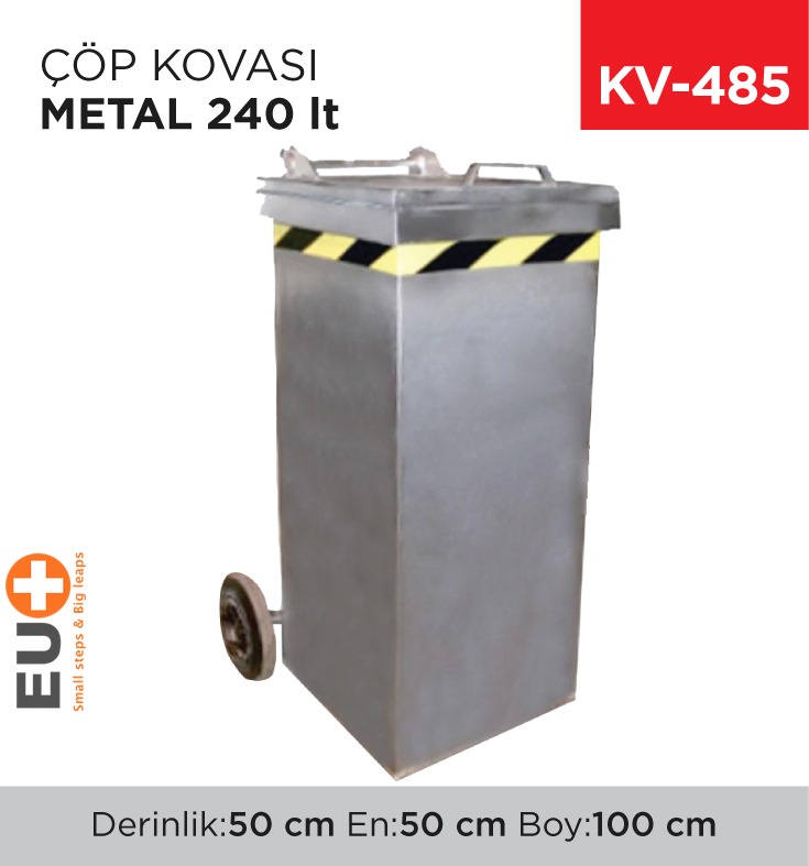ÇÖP KONTEYNERİ METAL 240 LT (7434)