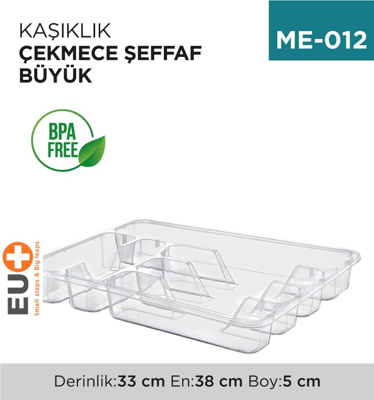 KAŞIKLIK ÇEKMECE BÜYÜK ŞEFFAF (E-202)