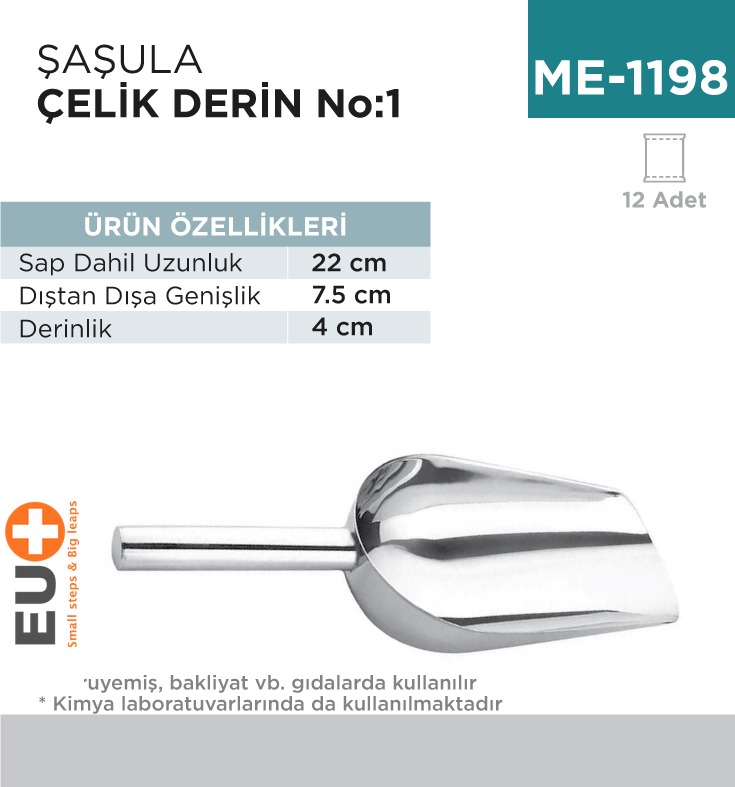 ŞAŞULA DERİN ÇELİK NO:1 22 CM (CEK-22)