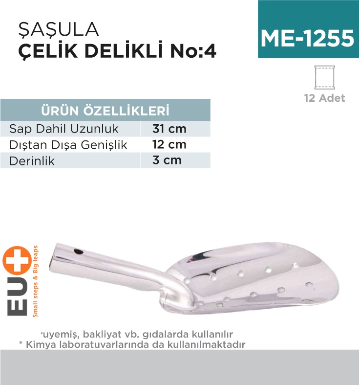 +ŞAŞULA ÇELİK DELİKLİ NO:4 (31 CM) ( (MKÜR-4D)