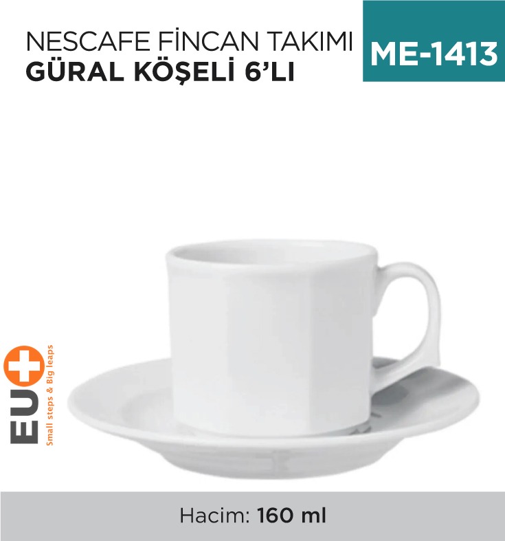 NESCAFE FİNCAN TAKIMI GÜRAL KÖŞELİ 12LI