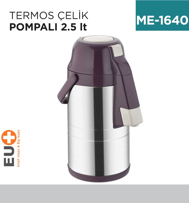 TERMOS ÇELİK POMPALI 2.5 LT (CKR2007)