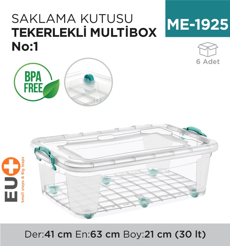 SAKLAMA KUTUSU TEKER. M.BOX NO:1 (30 LT) (E-510)