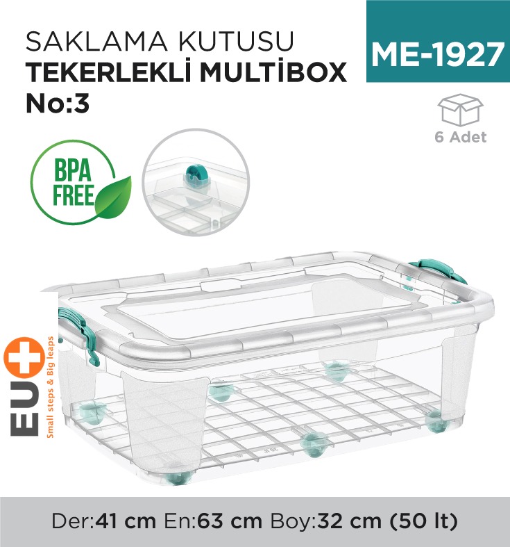 SAKLAMA KUTUSU TEKER. M.BOX NO:3 (50 LT) (E-512)