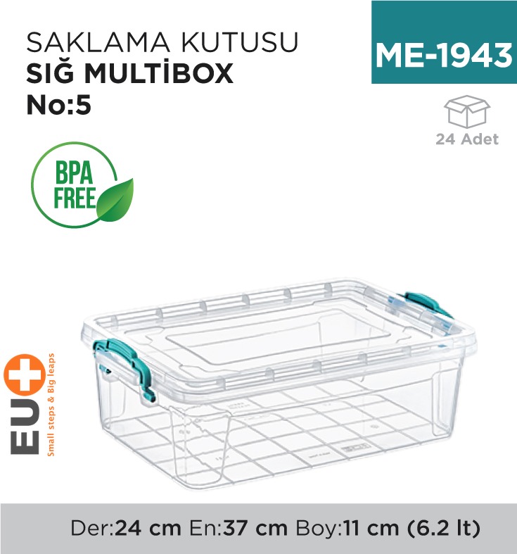 SAKLAMA KUTUSU SIĞ M.BOX NO:5 (6.2 LT) (E-493)