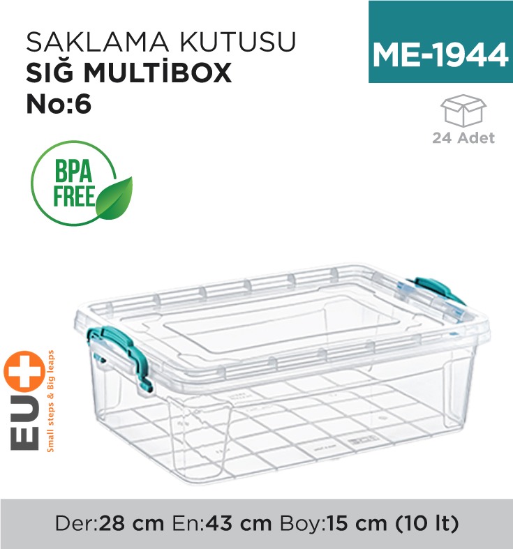 SAKLAMA KUTUSU SIĞ M.BOX NO:6 (10 LT) (E-494)