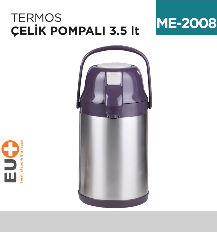 TERMOS ÇELİK POMPALI 3.5 LT (CKR2008)