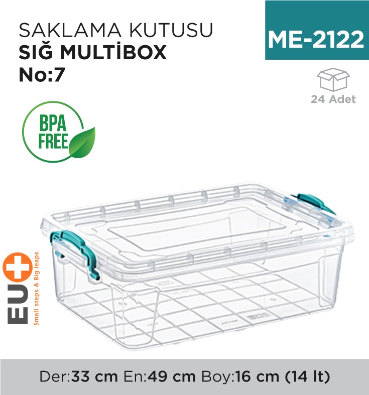 SAKLAMA KUTUSU SIĞ M.BOX NO:7 (14 LT) (E-495)
