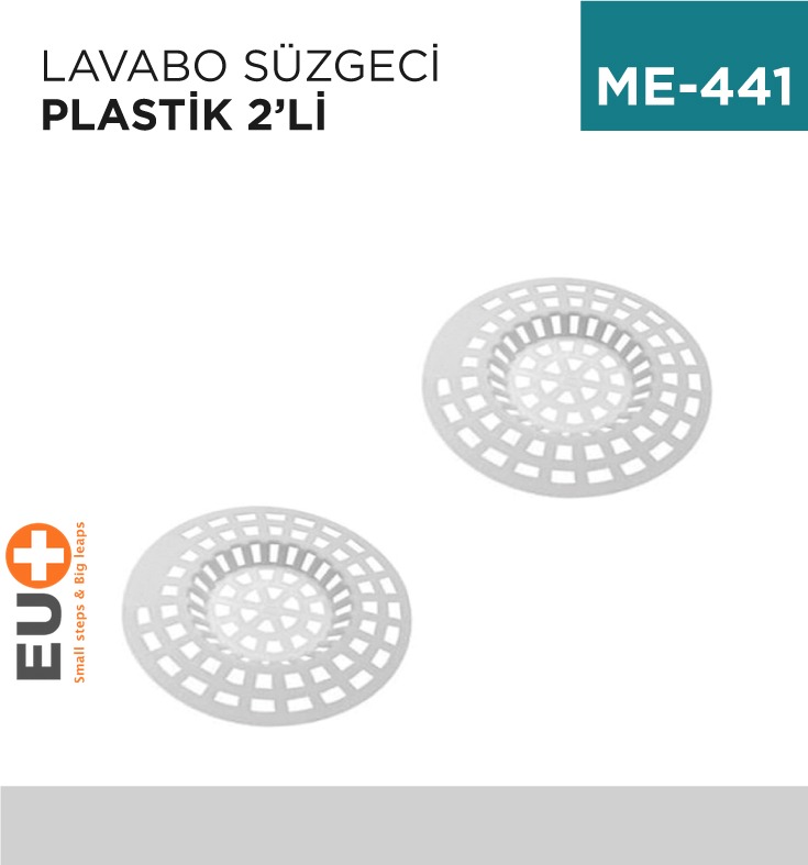 LAVABO SÜZGECİ PLASTİK 2Lİ (Y-136)