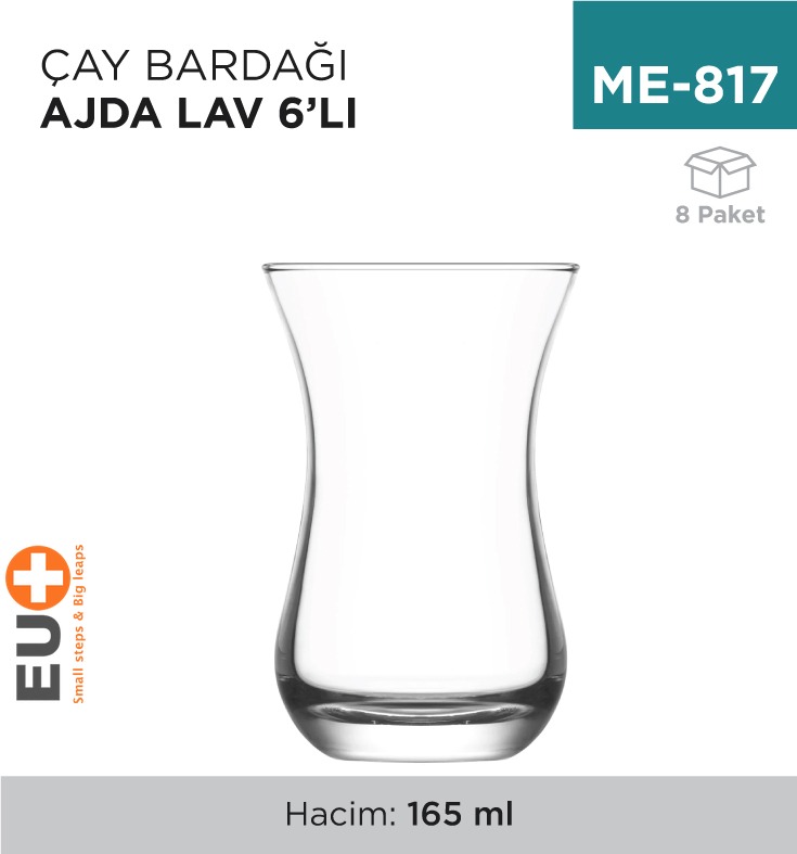 ÇAY BARDAĞI AJDA LAV 6LI (AJD315)
