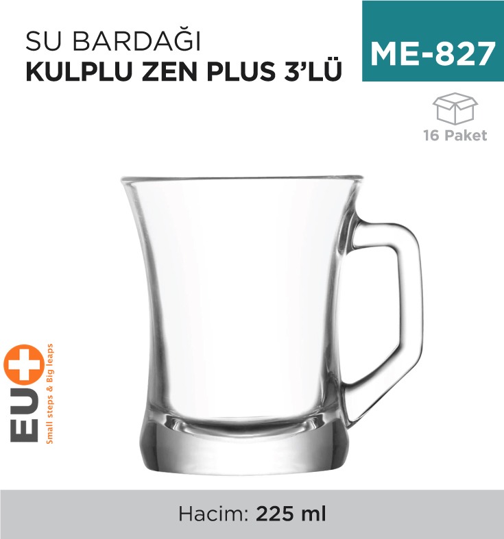 SU BARDAĞI KULPLU ZEN PLUS 3LÜ (ZPL404AX)