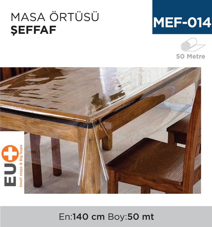 MASA ÖRTÜSÜ RULO ŞEFFAF 140 CM*50 MT