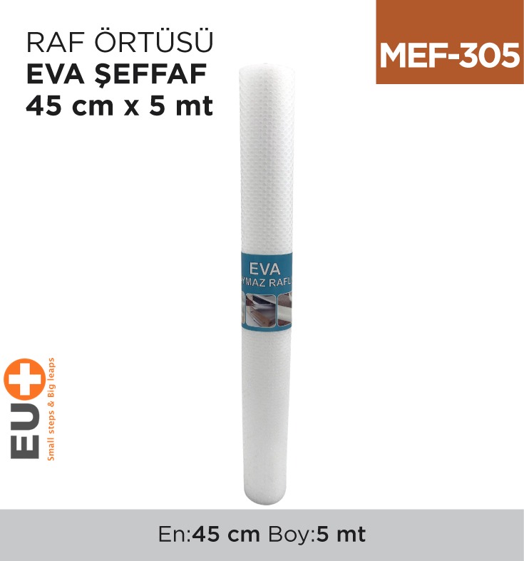 RAF ÖRTÜSÜ EVA ŞEFFAF 45 CM *5 MT