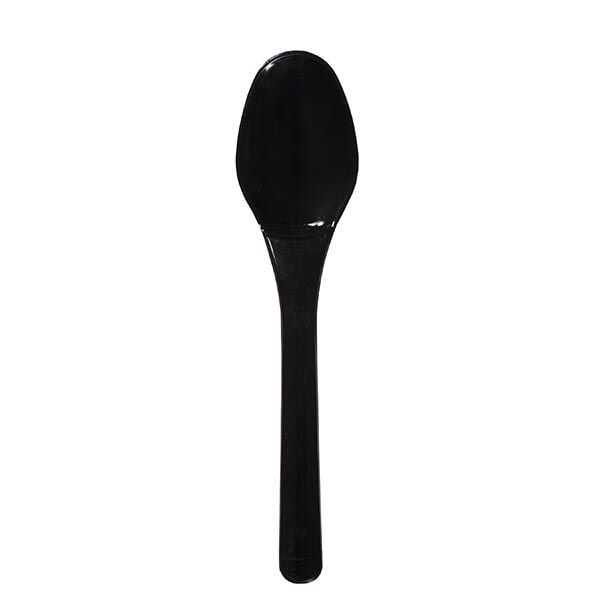 Plastik Siyah Kokteyl Kaşığı 10cm